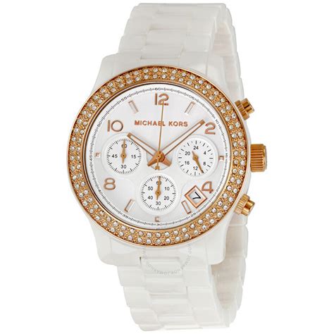 white ceramic michael kors women& 39|michael kors 2 tone watch.